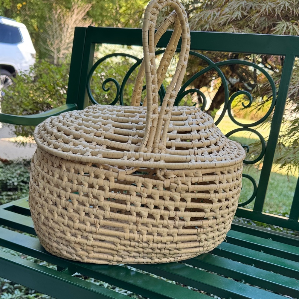 Woven Basket Handbag